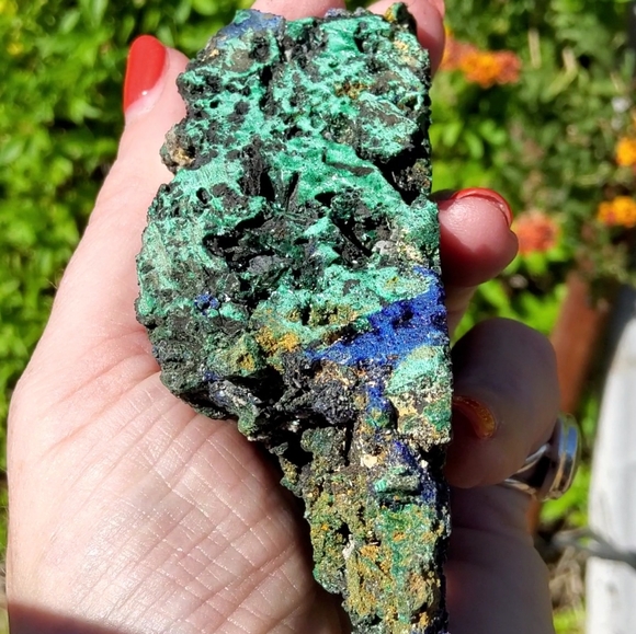 Large Sparkling Malachite & Azurite Specimen - Picture 13 of 17